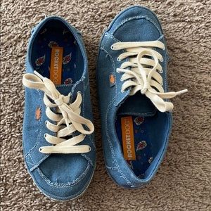 Size 8 Blue canvas Rocket Dog ladies shoes